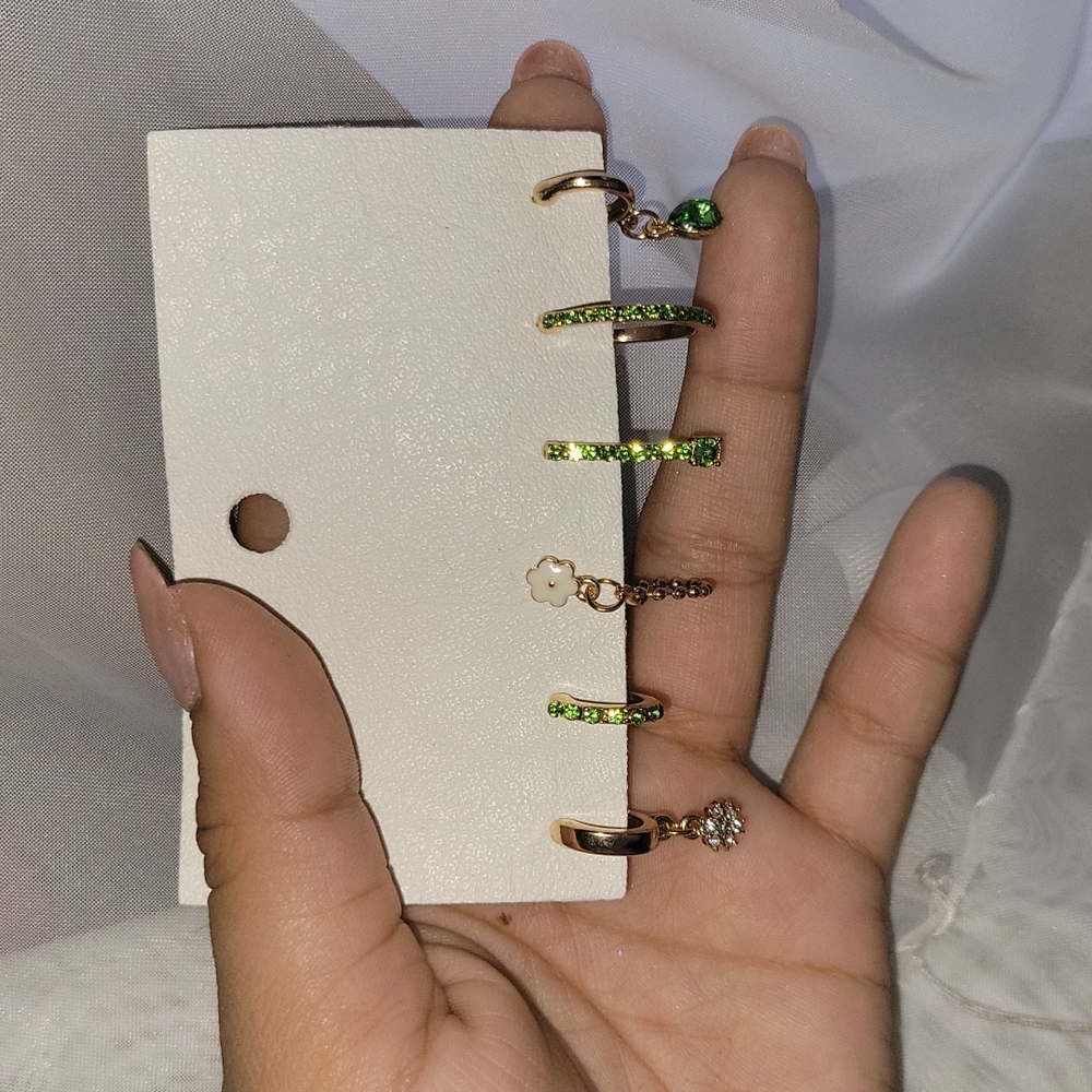 Women Earrings fashion Green vibe